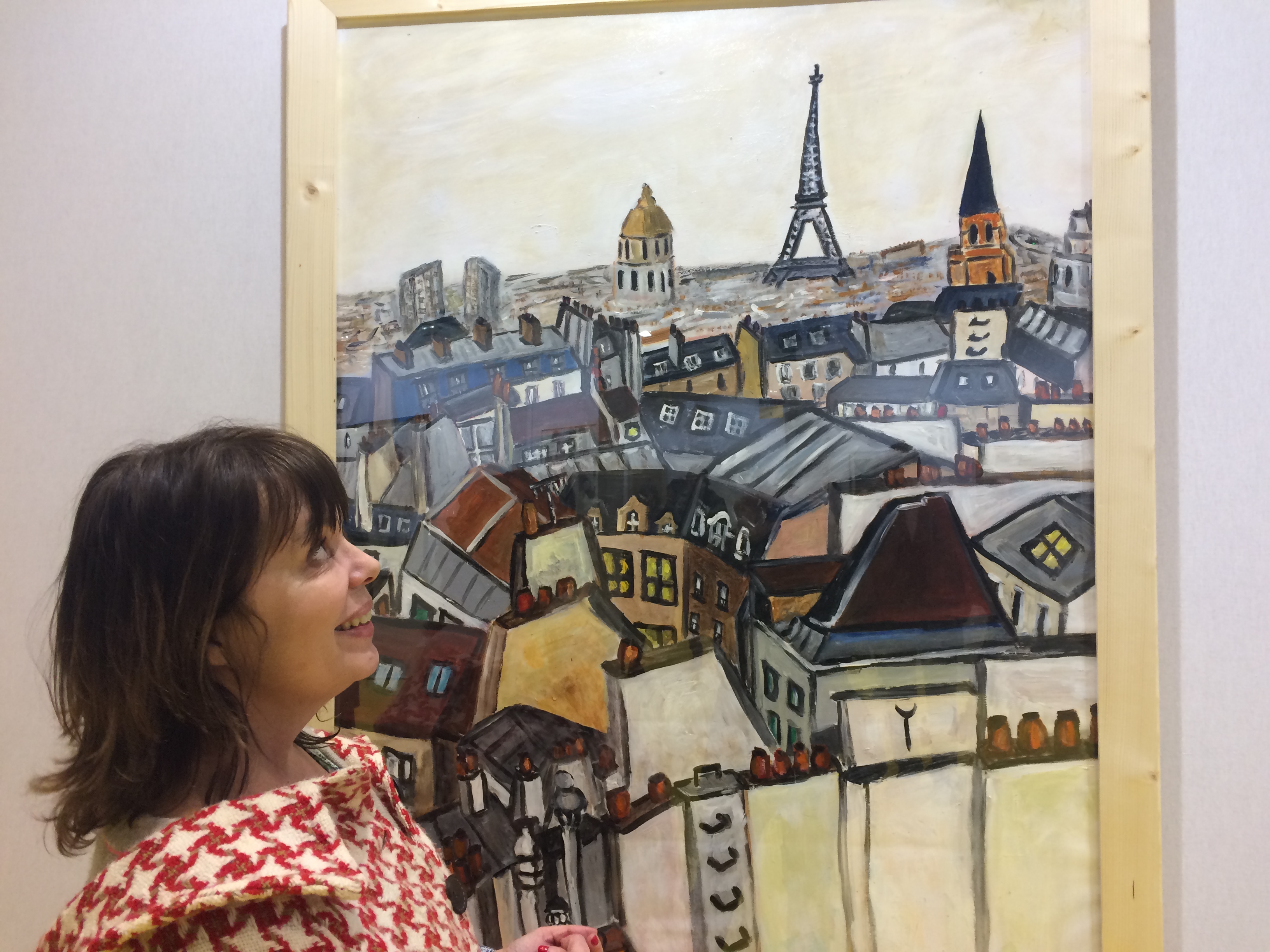 Vue toits Paris depuis atelier Véronique Françaix